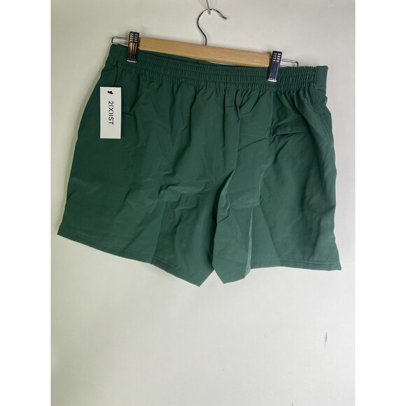 2XIST Ibiza Mens Size M Hunter Green Swim Shorts Trunks Swimwear Bottoms Pockets - Picture 2 of 9